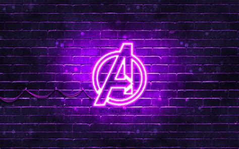 Avengers Neon Wallpaper 4k