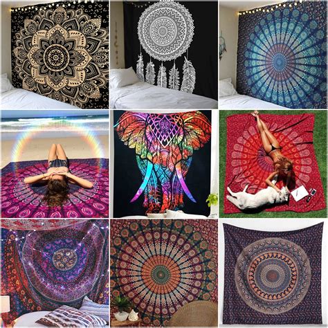 Psychedelic Tapestry Bohemian Hippie Tapestry Wall Tapestry Etsy