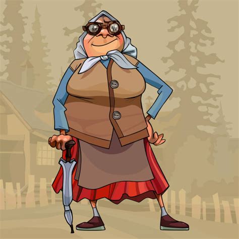 Download Best Crazy Grandma Illustrations, Royalty-Free Vector ...