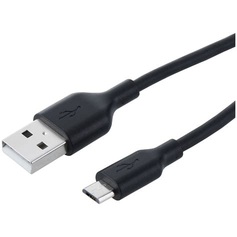 Onn 10 Micro Usb Cable Black