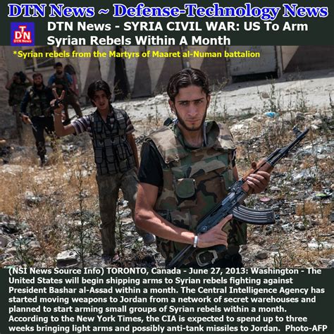 Defense Technology News Dtn News Syria Civil War Us To