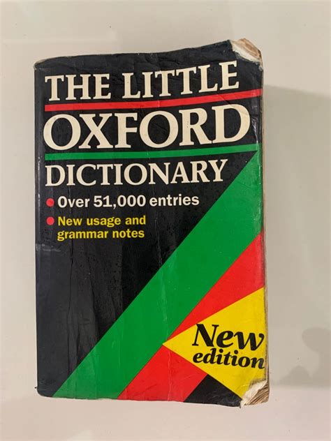 Oxford Dictionary Hobbies And Toys Books And Magazines Textbooks On
