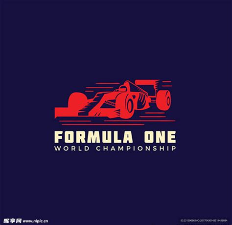 F1方程式赛车俱乐部标志log设计图广告设计广告设计设计图库昵图网