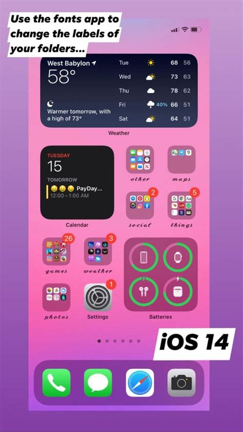 Ios 14 Home Screen Layout Ideas Homescreen Iphone Iphone App Layout