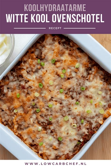 Ovenschotel met witte kool en gehakt
