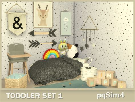 Toddler Set 1 By Pqsim4 Created For The Sims 4 Emily Cc Finds