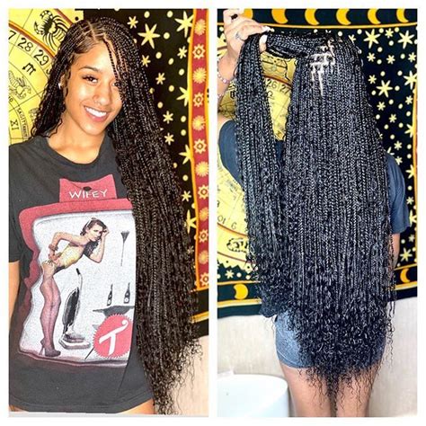 B s amina hair braid. Amina sur Instagram : #thighlength #gypsybraids on a ...