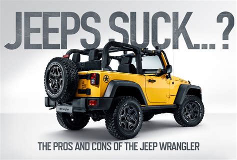 Pros and Cons of a Jeep Wrangler | Jeep wrangler rubicon ...