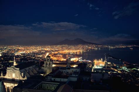 Naples At Night Fotoğraf Eşsiz
