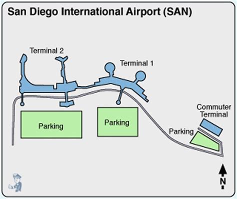 Terminal 2 San Diego Map United States Map