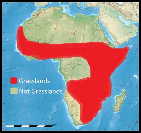 Africa Grasslands Map