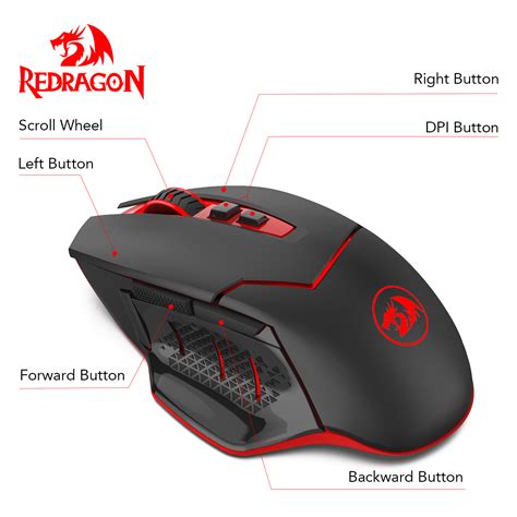 Redragon M690 1 Wireless Gaming Mouse With Dpi Shifting 2 Side Button