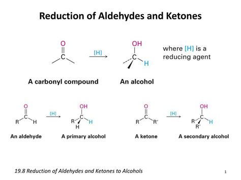 PPT Reduction Of Aldehydes And Ketones PowerPoint Presentation Free