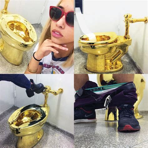 Hence it is 7:45 am on the next morning. People Are Waiting Two Hours to See a 18-Karat-Gold Toilet ...