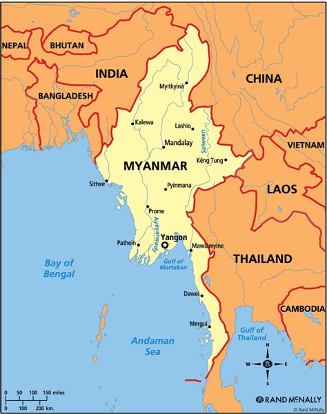 It lies on the bay of bengal and andaman sea coast with bangladesh and republic of india to the west which is part of the same. Myanmar signs limited truce with rebels, but fighting ...
