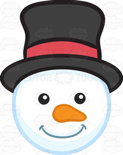 Image Result For Snowman Head With Hat To Print Snowman Faces