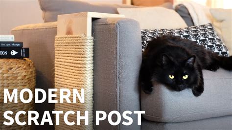 Diy Modern Cat Scratching Post How To Youtube