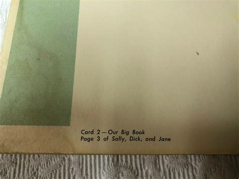Vintage Sally Dick And Jane Big Book 12 Cards Ebay