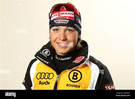 Neuner Magdalena DSV Ski National Mannschaft Biathlon Porträt Stock