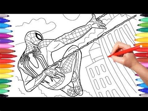 Fighter jet coloring pages are a fun way for kids of all ages to develop creativity, focus, motor skills and color recognition. Spider-Man PS4 Videogame 2018 Coloring Pages, How to Draw ...