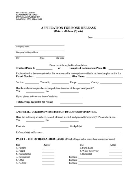 Application For Bond Form Fill Out And Sign Printable PDF Template