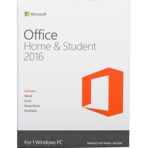 Microsoft Office Home And Student 2016 For Windows 79g 04368