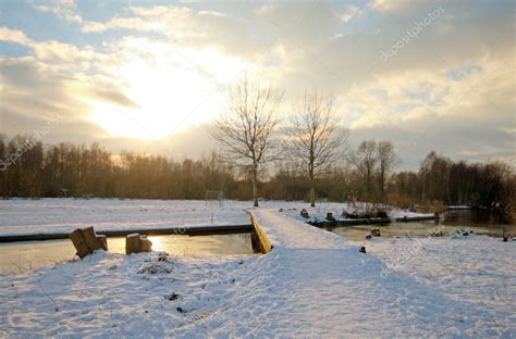 Dutch Winter Landscape Stock Photo By ©nilaya 11379141