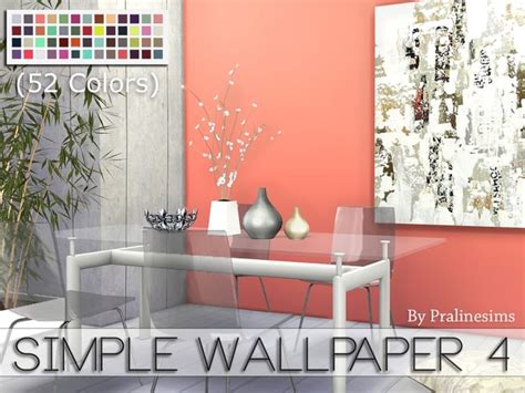 Tile wallpaper at enure sims » sims 4 updates. Pralinesims' Simple Wallpaper 4 | Sims 4, Sims 4 cc furniture, Sims
