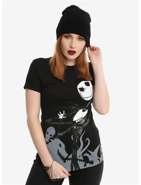 The Nightmare Before Christmas Jack And Sally Ghouls Girls T Shirt Hot