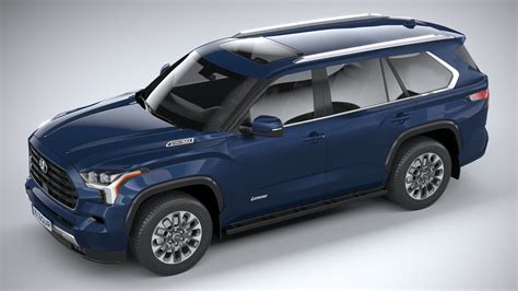 Toyota Sequoia 2023 3d Model Cgtrader