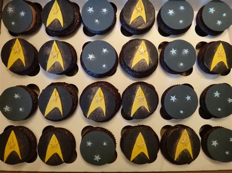 Star Trek Themed Cupcakes Themed Cupcakes Sugar Cookie Cupcakes
