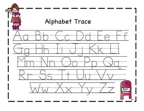 Let's trace the lines on cute worksheets. Printable Letter to Trace | Activity Shelter