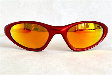 2000 Oakley Minute Fmj Red Fire Iridium Iridium Vintage Sunglasses