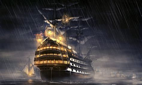 Pirates Of The Caribbean Ship Artwork Hd Artist 4k