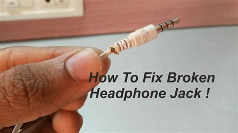 How To Fix Broken Headphone Jack Headphone Fix It Phone Jack