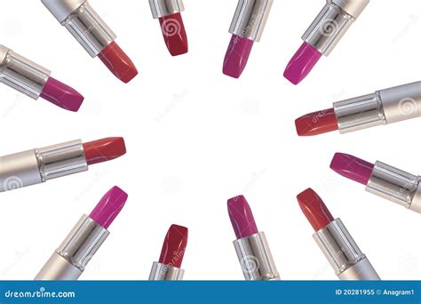 Various Colors Of Lipsticks Stock Image Image Of Lipstick Closeup
