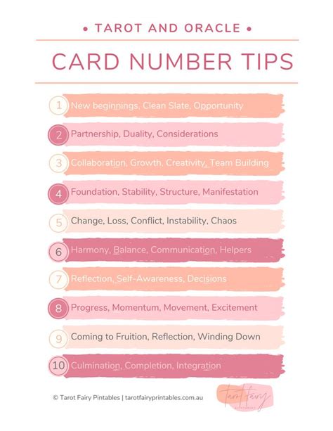 This discussion will focus mainly on the major arcana, because in the minor arcana the use of numbers is fairly obvious. Tarot Card Number Tips in 2020 | Tarot learning, Oracle card reading, Reading tarot cards
