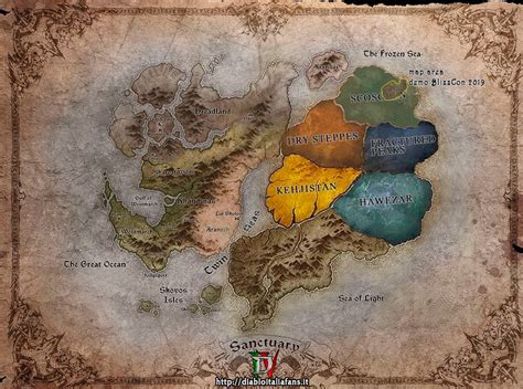 Diablo 2 World Map Blank Map