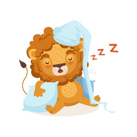 Lion Cartoon Sleeping Stock Vector Illustration Of Artwork 34607286