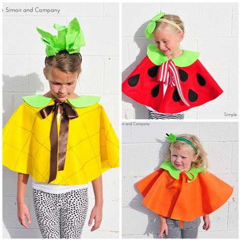 Fruit Costumes Tutorial - Simple Simon and Company | Fruit costumes
