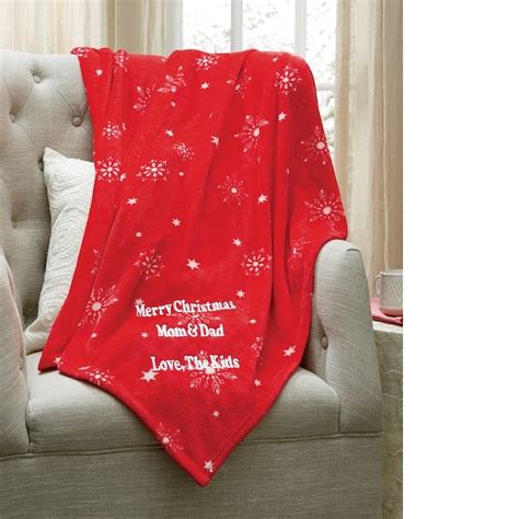 Personalized Holiday Throw With Images Personalized Throw Blanket