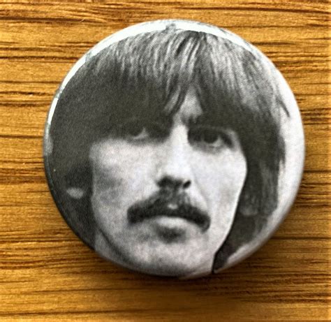 The Beatles George Harrison Vintage Metal Button Style Pin Etsy