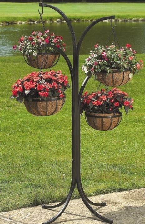 25 Photo Of Hanging Plant Stands Outdoor