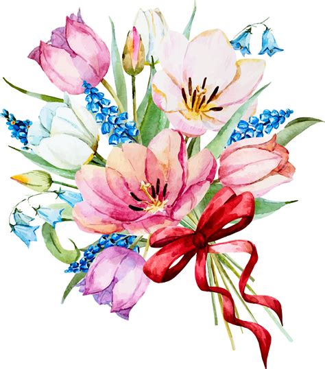 my design / beautiful flowers | Watercolor flower vector, Vector flowers, Watercolor flowers
