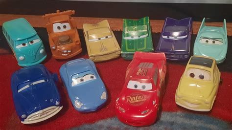 Disney Pixar Cars 2006 Mcdonald S Happy Meal Toys Mcqueen Mater Doc Sally Luigi Ramone