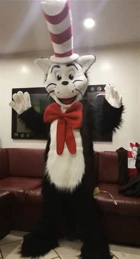 Adult Mascot Cat In The Hat Dr Seuss Costume For Sale In Kissimmee