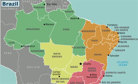 Mapa Do Brasil Estados E Capitais Mapa