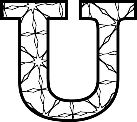 Alphabet U Coloring Pages Learny Kids