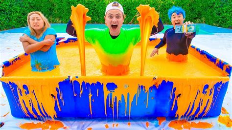 Last To Leave The Slime Pool Wins Youtube