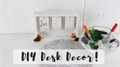 Diy Desk Decor Organization Easy Cute Desk Ideas